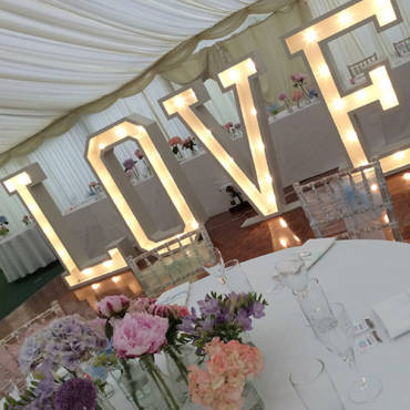 New Giant Light Letters Available to HIRE!